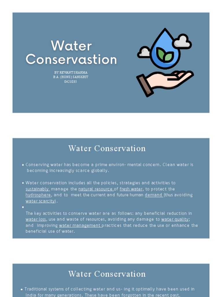 Rainwater Harvesting and Water Conservation | PDF | Water Conservation ...