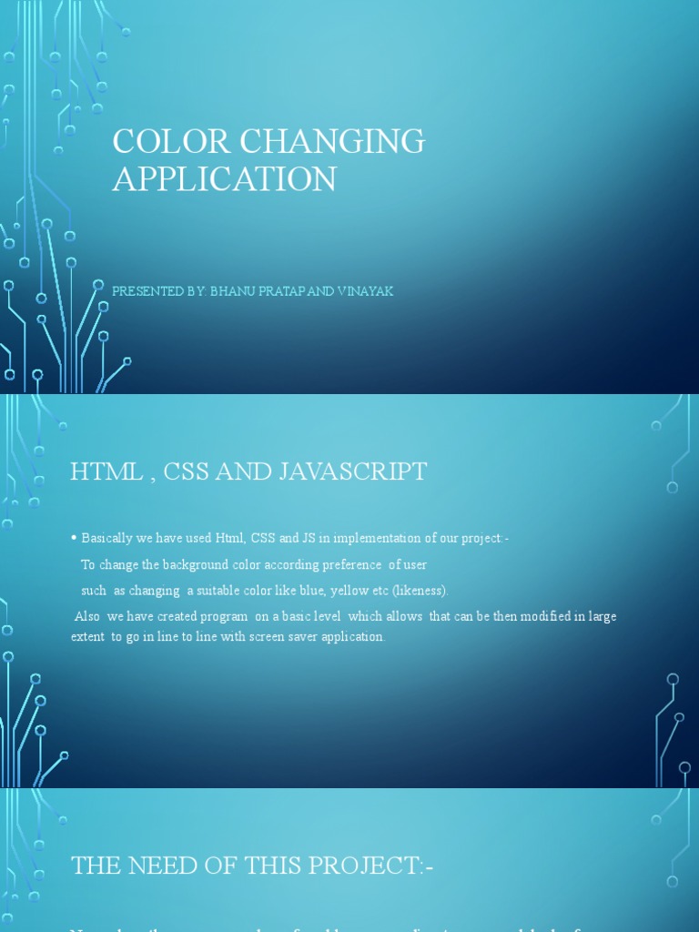 Color Changing Application | PDF | Career & Growth | Business