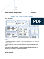 Intitule Du Projet:gestion Des Ressources Humaines: Matiere:Introduction Aux Bases de Donnees Niveau:AP2