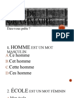 Quiz - Basic French Grammar
