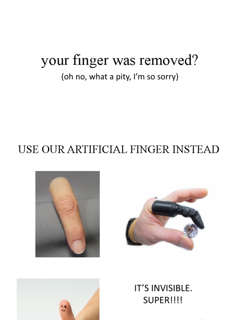 Invisible Artificial Finger for $4000 | PDF