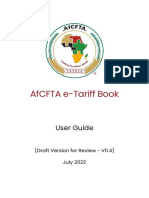 AfCFTA E-Tariff Book - Draft User Guide V0.4