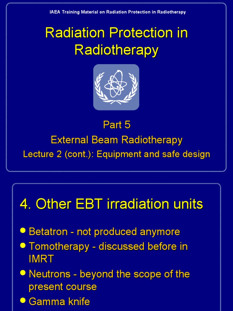 Radiation Protection in Radiotherapy PDF Radiation Therapy Ct Scan