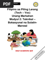 Filipino Sa Piling Larang - Akademik Module 3 | PDF