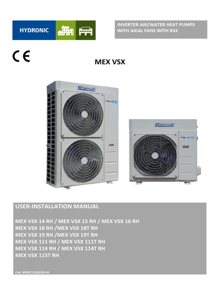 Mui01110l8520-04 Mex VSX User-Installation Manual-Uk | PDF | Plumbing ...
