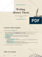 Writing History Thesis _ by Slidesgo