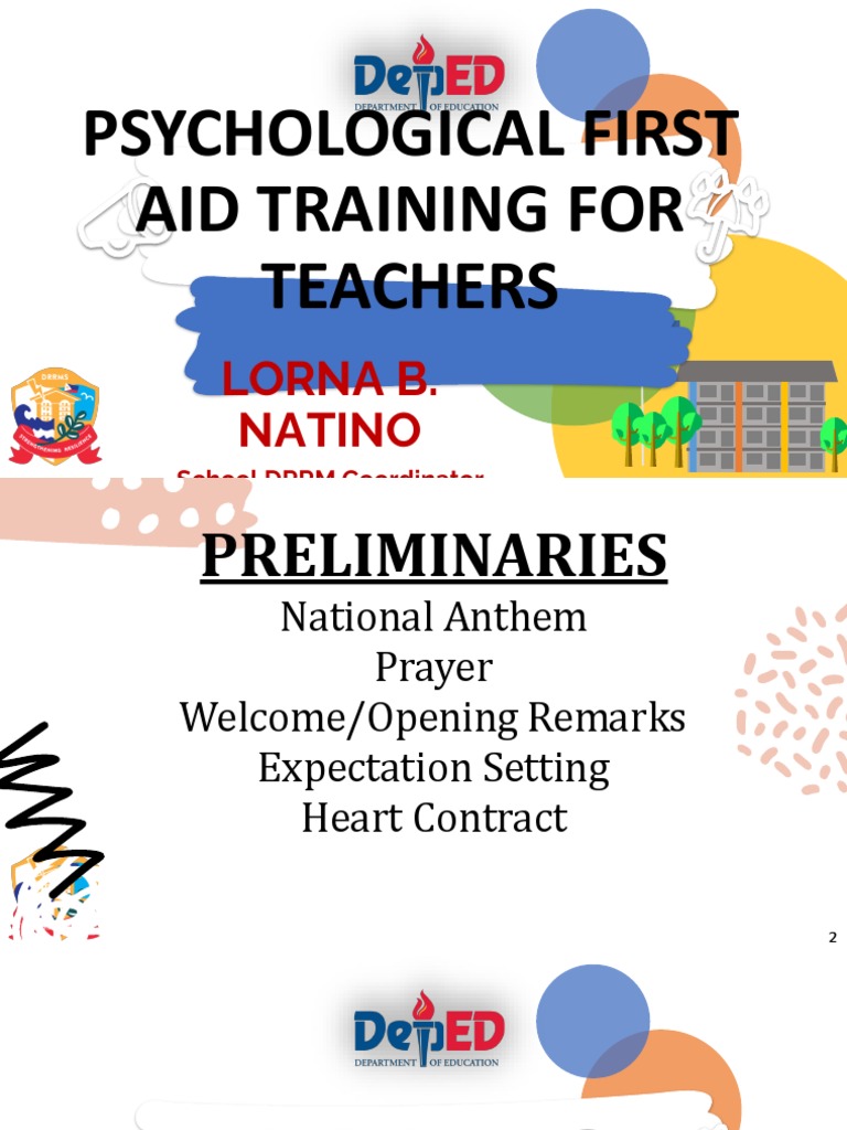 Psychological First Aid PDF Psychological Resilience Hazards