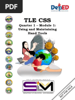 Tle CSS: Quarter 1 - Module 1: Using and Maintaining Hand Tools