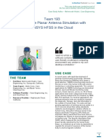 Implantable Planar Antenna Simulation With ANSYS HFSS in The Cloud