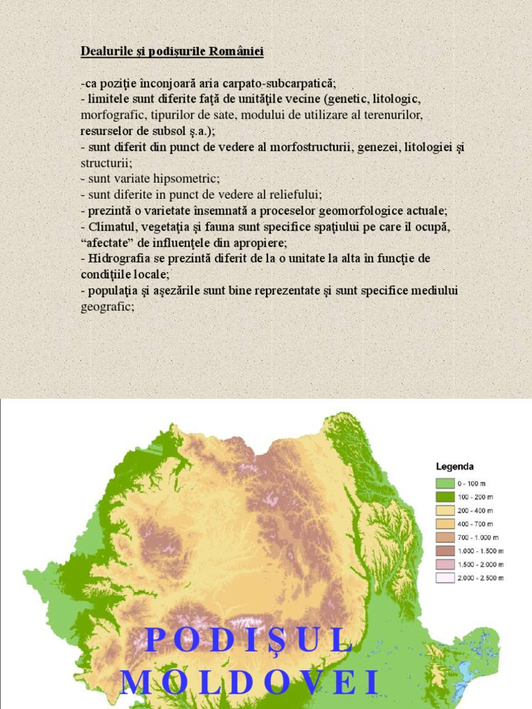 Ex - Lectie - Podisul Moldovei | PDF