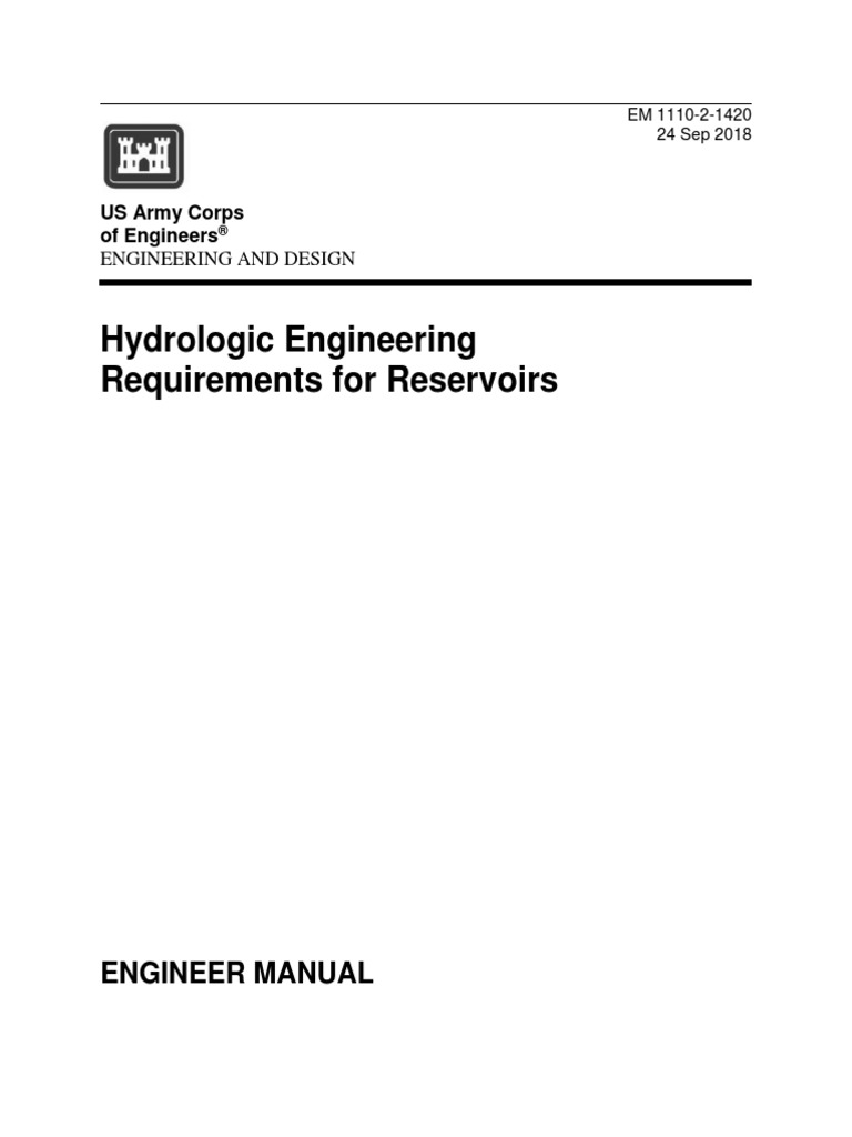 2018 USACE. Hydrologic Engineering Requirements For Reservoirs PDF