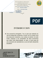 Caracterización de Las Economías Desarrolladas y Emergentes