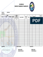 Household Record of Inhabitants (Brgy Copy)