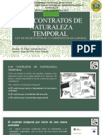 Los Contratos de Naturaleza Temporal