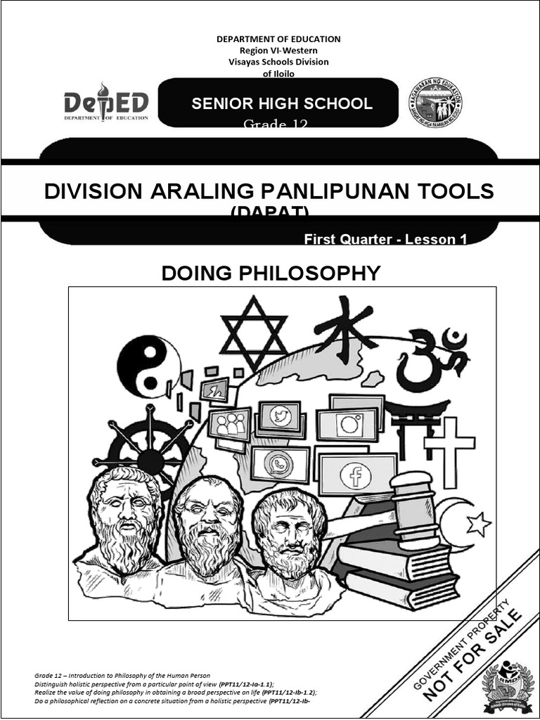 Division Araling Panlipunan Tools: Doing Philosophy | PDF | Reason ...