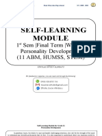 Personality Development Weeks 7-8 Module