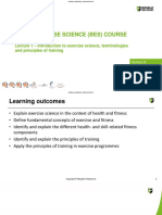 BES Course Lecture 1 Introduction To Exercise Science