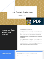 The Business Economics Cost of Production Lecture 7&8 BDA