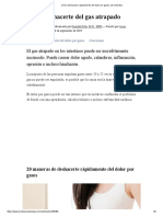 Cómo deshacerse rápidamente del dolor por gases