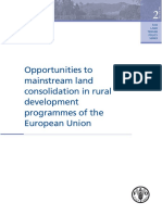 Opportunities To Mainstream Land Consolidation in Rural Development Programmes of The European Union