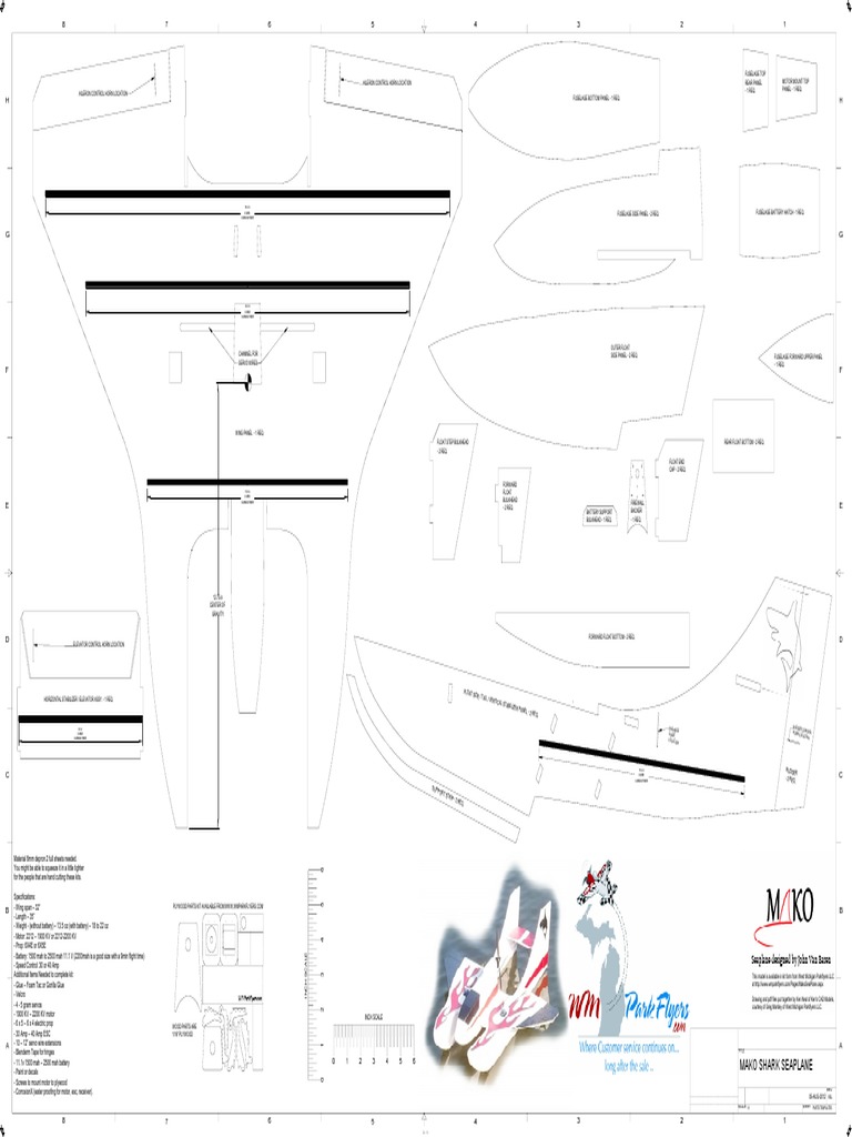 Mako Seaplane Templates Full PDF Vehicles Manufactured Goods