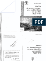 História do abastecimento: uma problemática em questão