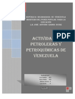 Características de las actividades petroleras de Venezuela