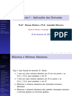 Slides AplicacoesdaDerivadas