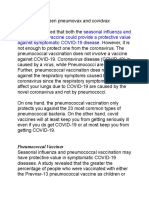 Pneumovax Vs Covid Vax