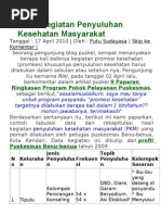Skp Penyuluh Kesehatan Masyarakat Pertama Masnurul