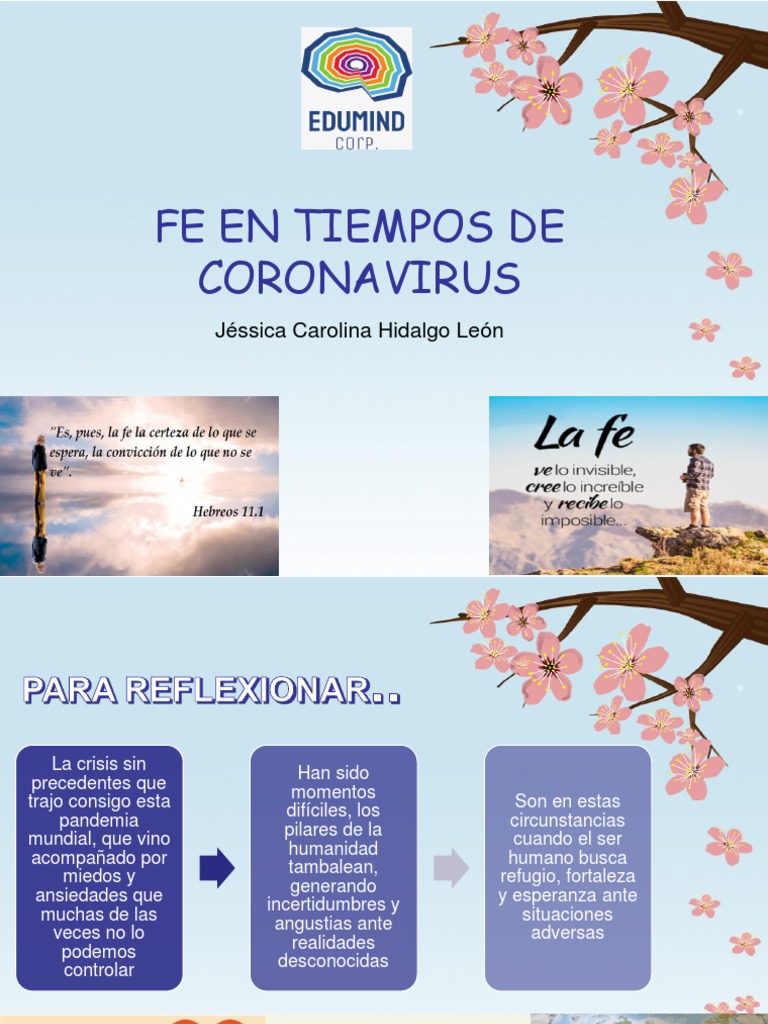 Fe en Tiempos de Coronavirus | PDF | Amor | Fe
