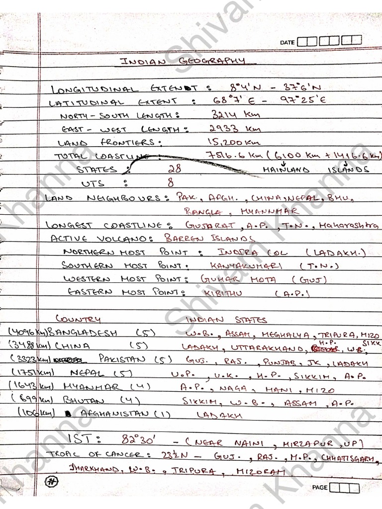 Geography Notes ? PDF