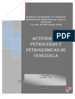 Activiades Petroleras y Petroquimicas de Venezuela