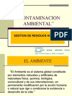 Contaminacion Ambiental y Residuos Solidos - Clase 2