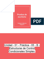 Prueba de Escritorio