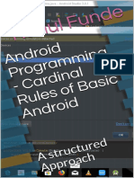 Android Programming Cardinal Rules B