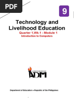 Technology and Livelihood Education: Quarter 1, Wk.1 - Module 1