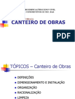 Canteiro de Obras - Aula