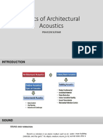Basics of Architectural Acoustics: Praveen Suthar