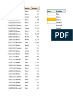 Date Product Region Amount From Product