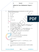 CBSE NCERT Solutions For Class 9 Mathematics Chapter 2: Back of Chapter Questions