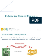Distribution Channel Strategies: Center For Transportation & Logistics