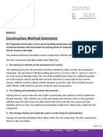 Concrete Construction Method Statement