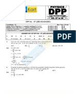 E - Class XI Physics DPP Set (03) - Mathematical Tools