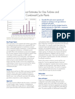 O - M Cost Estimates For Gas Turbine and Combined - Cycle Plants