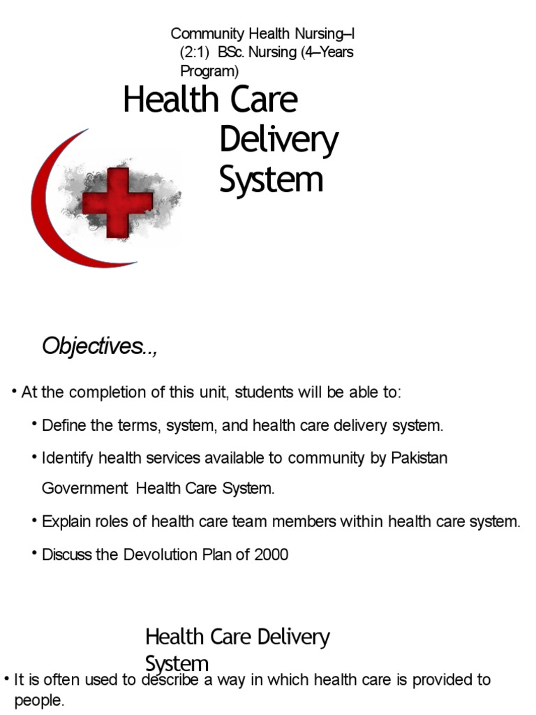 3 Health Care System PDF Health Care Health System