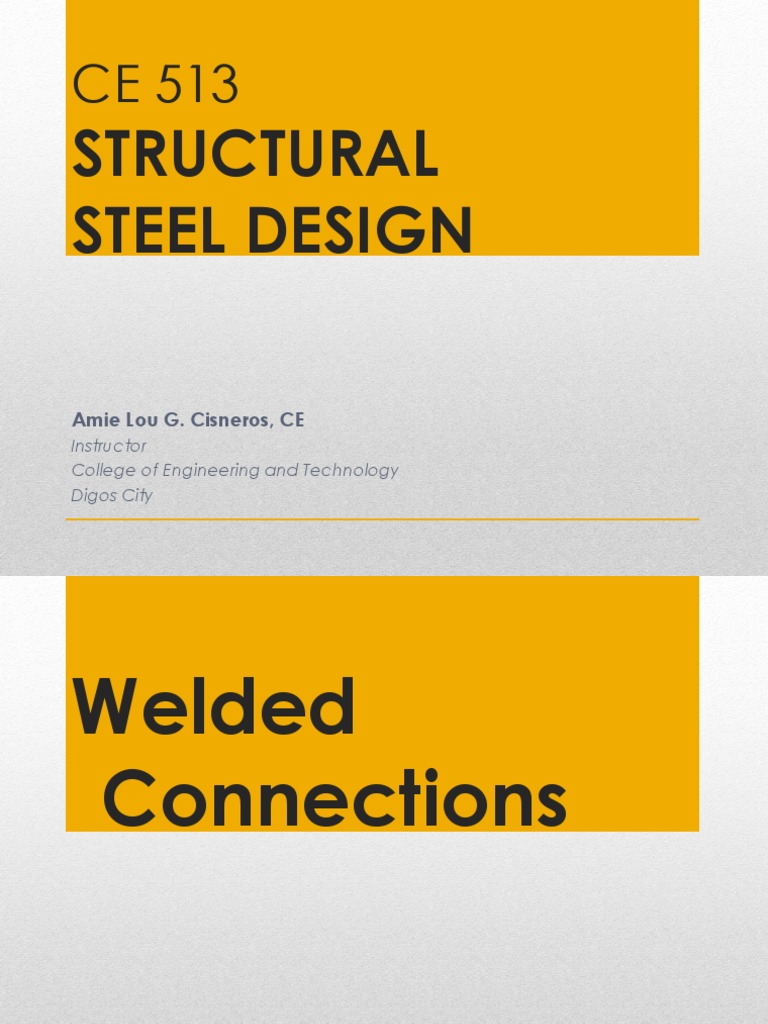 Welded Steel Connection Techniques | PDF | Welding | Construction