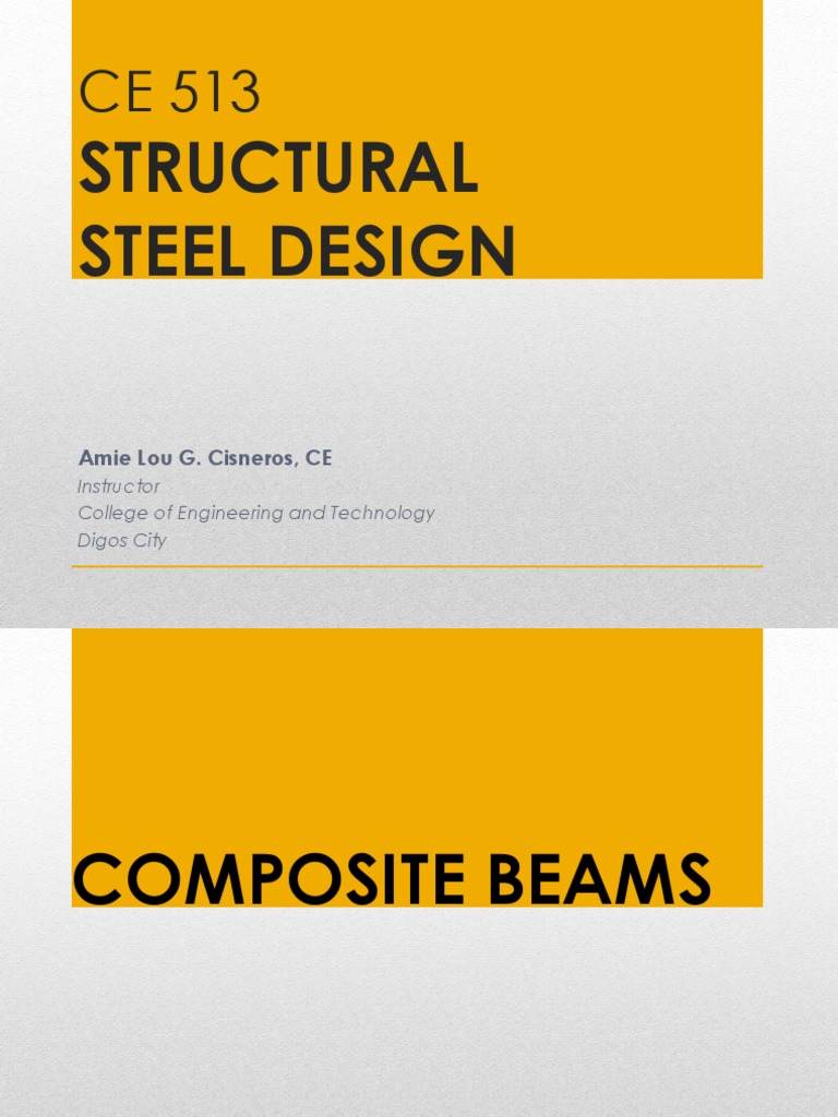 Composite Beam Design and Analysis | PDF | Beam (Structure) | Civil ...