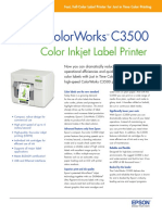 Color Inkjet Label Printer: Epson Colorworks C3500
