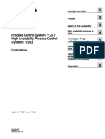 Process Control System PCS 7 High Availability Process Control System v9